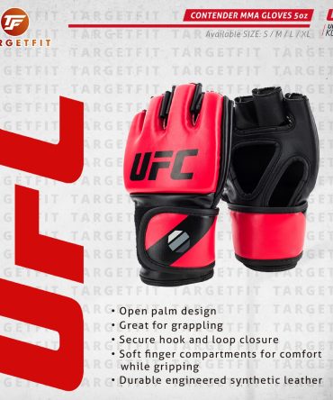 UFC Contender MMA Gloves 5oz Red L/XL