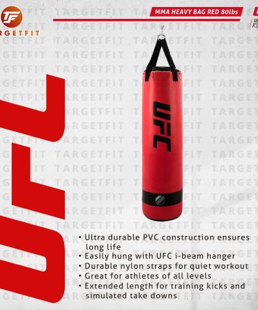 UFC MMA Heavy Bag 80lb Red Filled