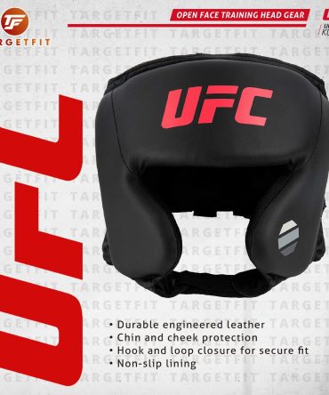 UFC Open Face Training Head Gear Black