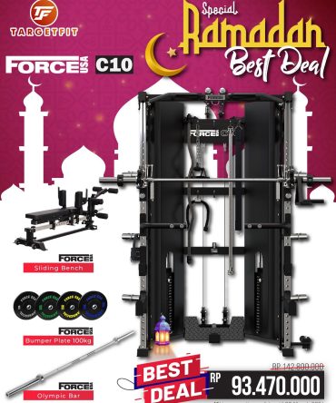 Force USA C10 All In One Trainer With Sliding Bench Ramadhan Sale