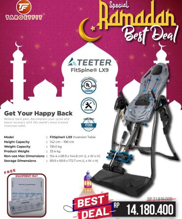 Teeter LX9 Fitspine Inversion Table Ramadhan Sale