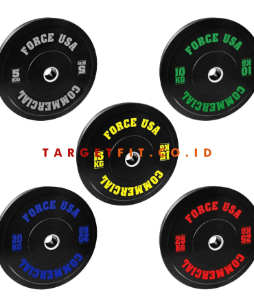 Force USA Ultimate Training Bumper Plates 5 - 25 kg Black